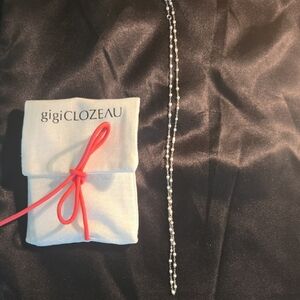 Gigi Clozeau White Gold Enamel Bead Necklace